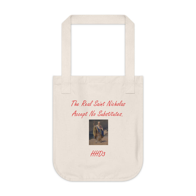Organic Tote Bag – The Real Saint Nicholas – Holiday Statement
