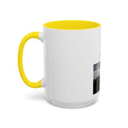 Pray for Peace Accent Coffee Mug — Inspirational Religious Prayer Mug (11/15oz)