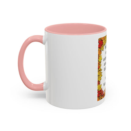 Autumn Leaves Quote Mug — William Wordsworth Fall Coffee Cup (11/15oz)