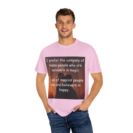 Believers in Magic Tee – Unisex Garment-Dyed Shirt for Joyful Souls