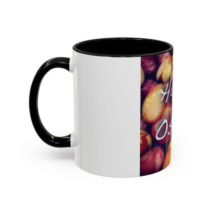 Ostara Accent Mug – 11oz Ceramic Cup with Colored Egg Design