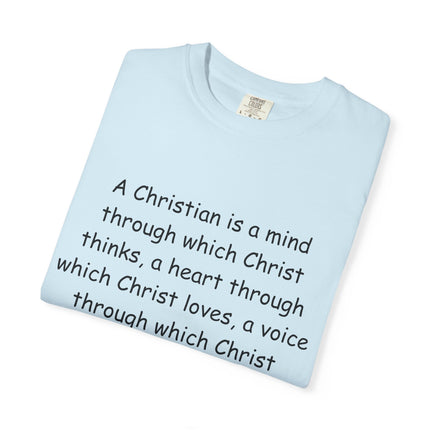 Inspirational Christian Quote T-Shirt - Unisex Garment-Dyed Tee