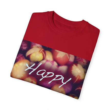 Ostara Celebration Tee – Unisex Garment-Dyed Shirt with Egg Motif
