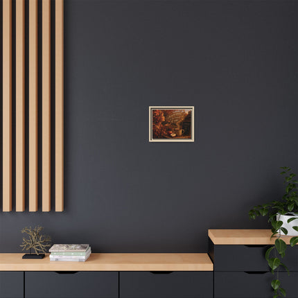 Framed Canvas Wall Art - “Autumn speaks in the language of cider.”