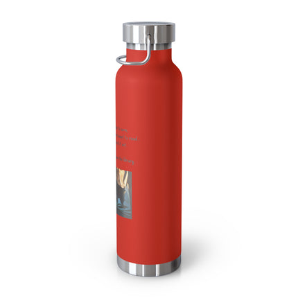 22oz Insulated Bottle — "You Don't Have to Check It Out" Burning Books Quote