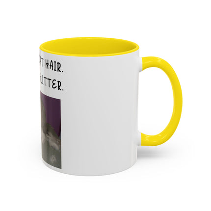 Kitty Glitter Mug – 11oz Accent Ceramic Cup for Cat Lovers