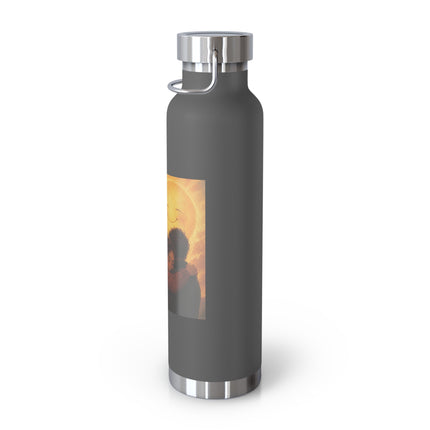 22oz Vacuum Bottle — 'Sometimes You Need A Hug' Sunset Design