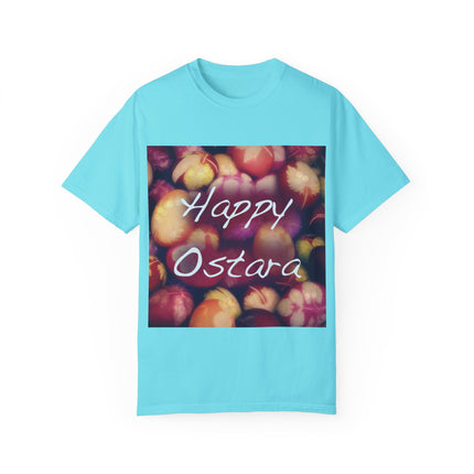 Ostara Celebration Tee – Unisex Garment-Dyed Shirt with Egg Motif