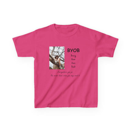 Kids BYOB Tee – “Bring Your Own Book” – Heavy Cotton T-Shirt