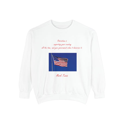 Patriotic Quote Sweatshirt for American Pride