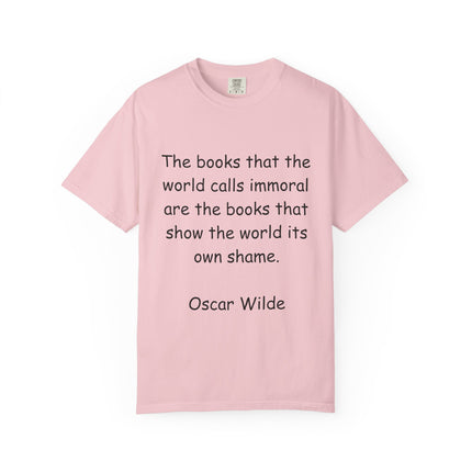 Oscar Wilde Quote Unisex Garment-Dyed T-shirt - Literary Inspiration Tee