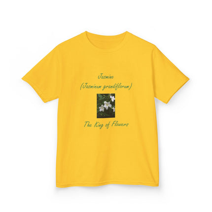 Jasmine Kids Tee – King of Flowers, Heavy Cotton