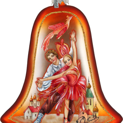 Firebird Ballet Bell Holiday Glass Ornament by G. DeBrekht - 752-002-1