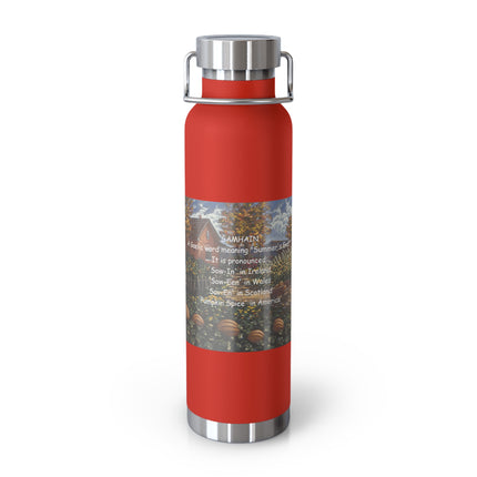 Samhain-Themed Copper Vacuum Insulated Bottle - Fall & Halloween Essentials