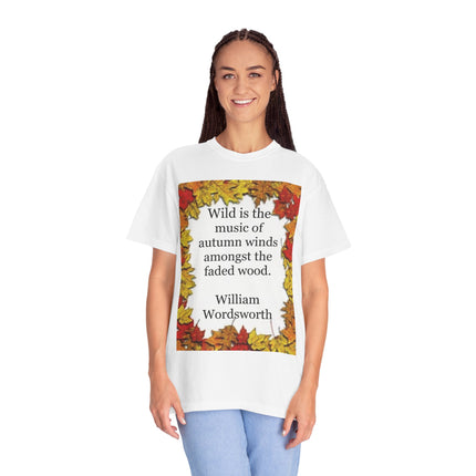 Wordsworth Autumn Quote T-Shirt