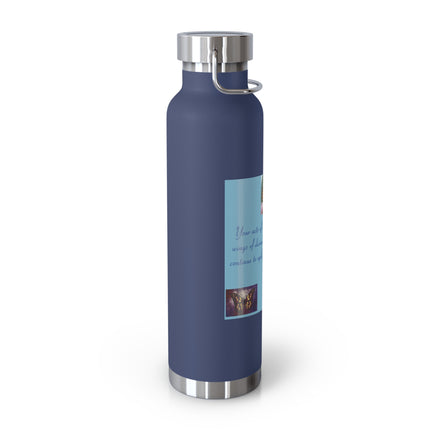 Inspirational Copper Vacuum Insulated Bottle - 22oz Rumi Quote