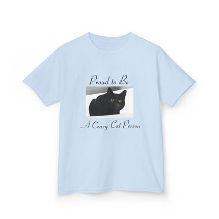 Proud Cat Person Kids Tee – Fun Cotton T-Shirt for Young Cat Lovers