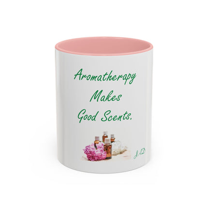 Aromatherapy Makes Good Scents Accent Coffee Mug — Essential Oil Gift