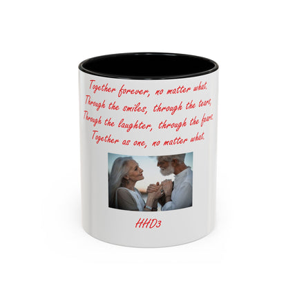 Accent Coffee Mug – “Together Forever” – Romantic Gift – 11oz