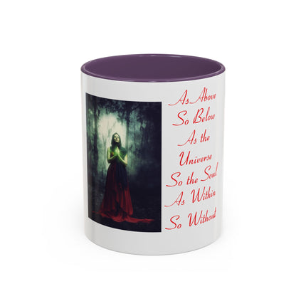 Mystical Accent Mug – “As Above, So Below” Enchanting Design, 11oz