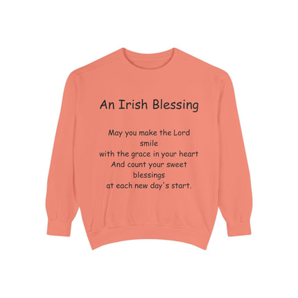 Irish Blessing Unisex Sweatshirt | Comfortable Gift for St. Patrick's Day & Everyday Inspiration