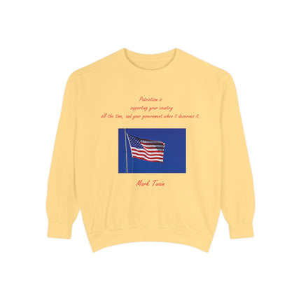 Patriotic Quote Sweatshirt for American Pride