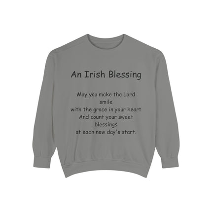 Irish Blessing Unisex Sweatshirt | Comfortable Gift for St. Patrick's Day & Everyday Inspiration