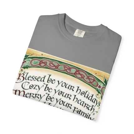 Blessed Be Your Holiday Unisex Garment-Dyed T-Shirt