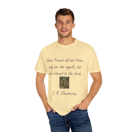 Spiritual Tee – Honoring Saint Francis – Eco-Friendly Unisex