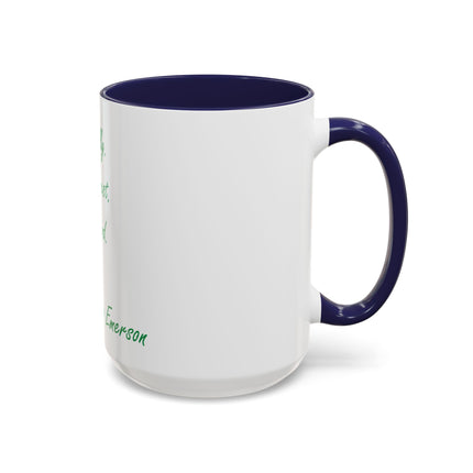 Emerson Quote Coffee Mug — “Be silly. Be honest. Be kind.” Accent Ceramic Mug (11/15oz)