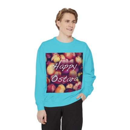 Ostara Sweatshirt – Unisex Garment-Dyed Layer with Egg Motif