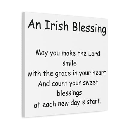 An Irish Blessing Canvas Print — Inspirational Religious Wall Art
