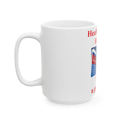 Healthcare Rights Ceramic Mug - 15oz - Bold Statement for Activists