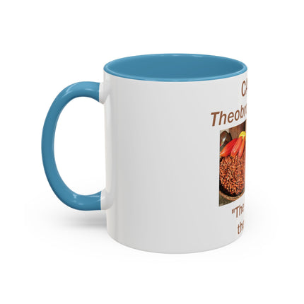 Cacao Accent Mug – "Food of the Gods", 11oz Ceramic