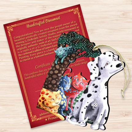 The World We Weave Wooden Ornaments by Laura Seeley - Pets Dog and Cats Decor - 8511013-LS-3
