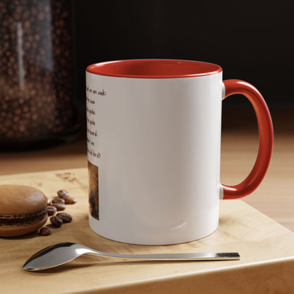 Owl Poem Accent Coffee Mug – Rustic Wildlife Quote Mug (11/15oz)