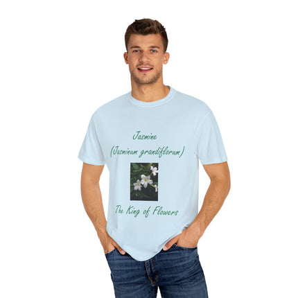Jasmine Flower Tee – King of Flowers, Unisex Garment-Dyed