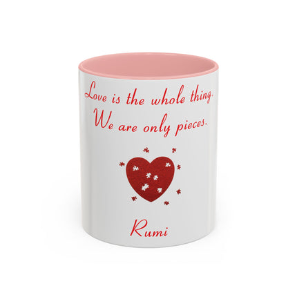 Rumi Love Quote Mug – 11oz Accent Cup for Coffee & Connection