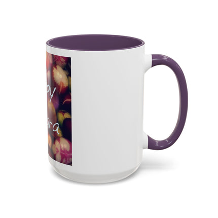 Ostara Coffee Mug – "Happy Ostara" Accent Easter Spring Floral Mug (11/15oz)