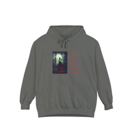 Witch in the Forest Hoodie — 'As Above, So Below...' Gothic Illustration Hoodie
