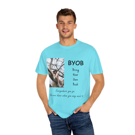 BYOB T-Shirt – “Bring Your Own Book” – Unisex Literary Design
