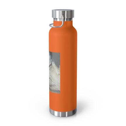 22oz Insulated Bottle — "Life Is Short" Cat & Butterfly Inspirational Quote