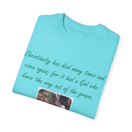 Chesterton Quote T-Shirt – Resurrection Design – Unisex Tee