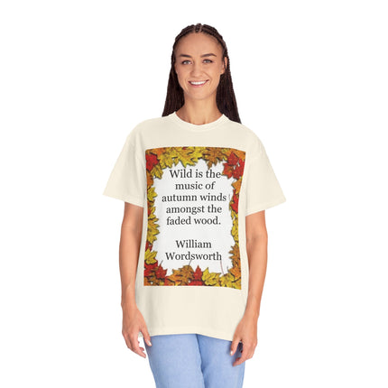 Wordsworth Autumn Quote T-Shirt