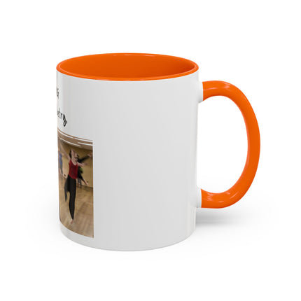 Dancing Is Silent Poetry Accent Coffee Mug — Inspirational Dance Quote Mug