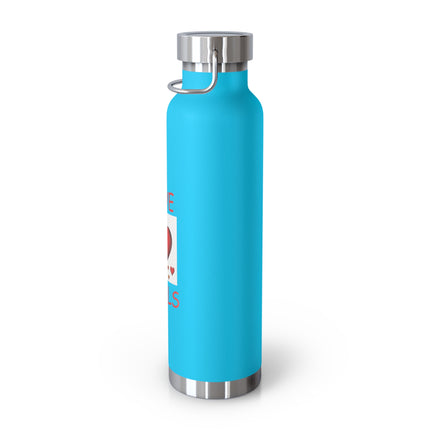 Insulated Bottle — "Love Heals" 22oz Copper Vacuum Water Bottle