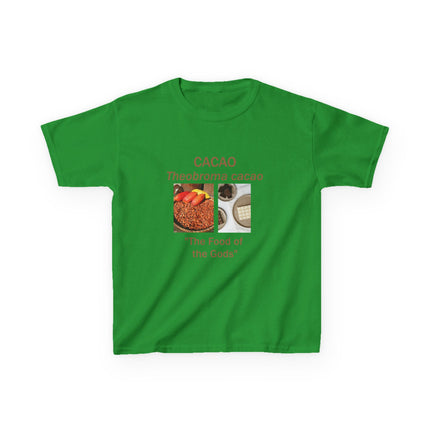 Cacao Kids Cotton Tee – “Food of the Gods” Graphic Shirt