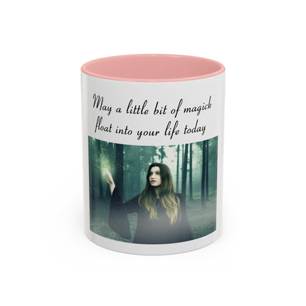 Magick Forest Accent Coffee Mug — "May a little bit of magick float into your life today"