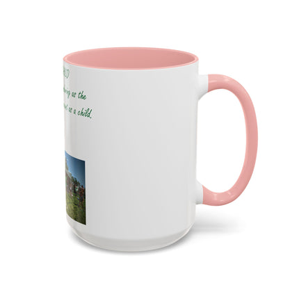 Flower Child Accent Coffee Mug - 15oz - Inspirational Gift for Nature Lovers
