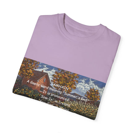 Samhain Tee – Unisex Garment-Dyed Shirt with Pumpkin Spice Wit